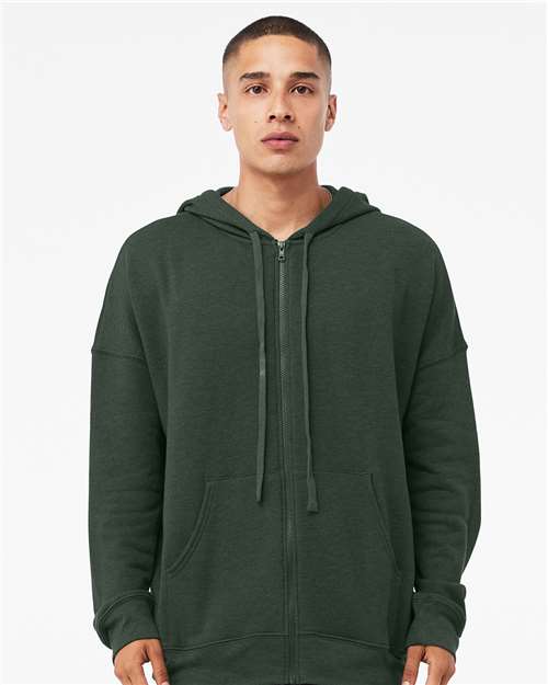 Heather Forest Sponge Fleece DTM Full-Zip Hoodie - 3759