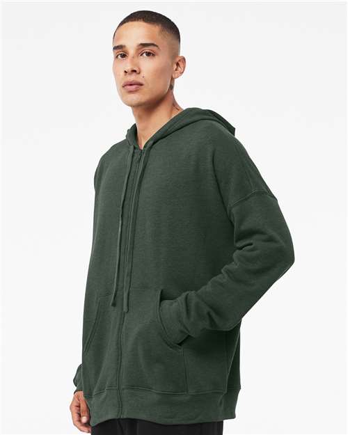 Heather Forest Sponge Fleece DTM Full-Zip Hoodie - 3759