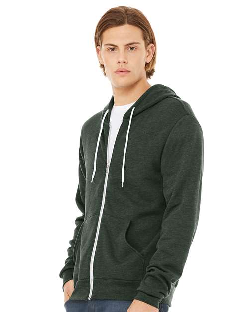 Heather Forest Sponge Fleece Full-Zip Hoodie - 3739