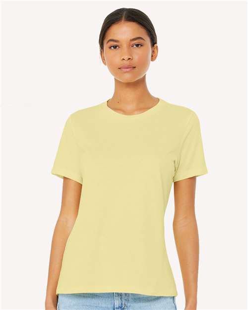 Heather French Vanilla Women’s Relaxed Fit Heather CVC Tee - 6400CVC