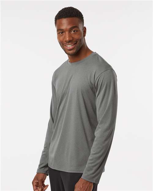 Heather Granite Pro-Lock Performance Long Sleeve T-Shirt - 48400