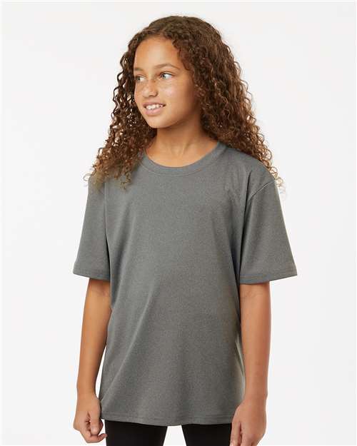 Heather Granite Pro-Lock Youth Performance T-Shirt - 48000Y