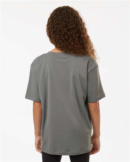 Heather Granite Pro-Lock Youth Performance T-Shirt - 48000Y