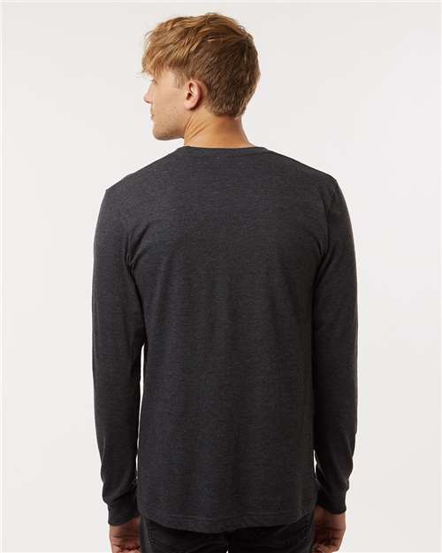 Heather Graphite Fine Jersey Long Sleeve T-Shirt - 202LS