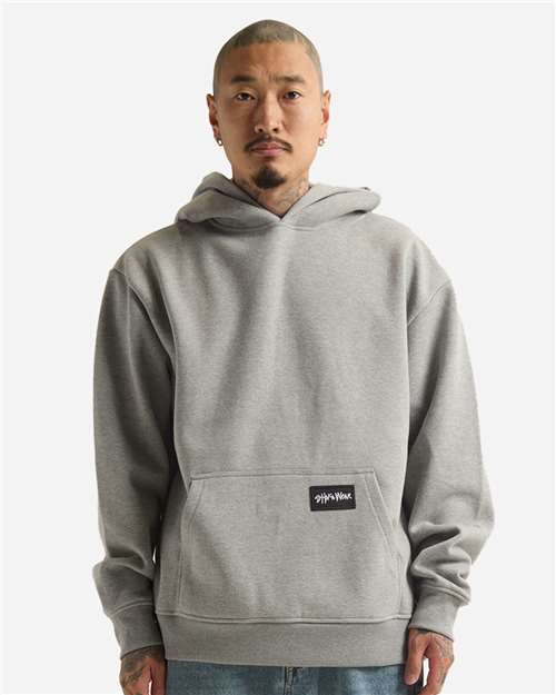Heather Grey Essential Super Heavyweight Hooded Sweatshirt - SHEHP