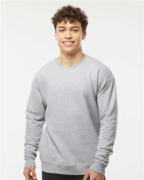 Heather Grey Fleece Crewneck Sweatshirt - 340