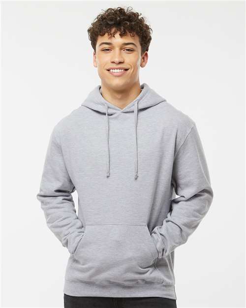 Heather Grey Fleece Hooded Sweatshirt - 320