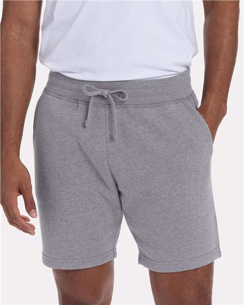Heather Grey Fleece Sweat Shorts - 9903