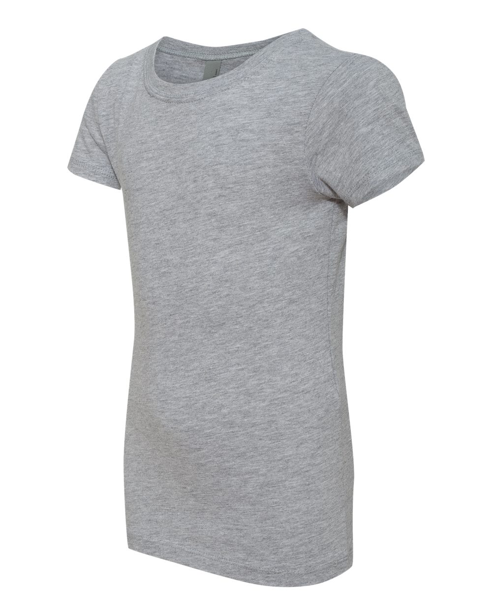 Heather Grey Girls’ Cotton Princess T-Shirt - 3710