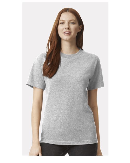 Heather Grey Heavyweight Cotton Tee - 1301