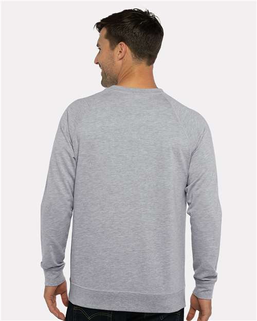 Heather Grey Laguna Raglan Crewneck Sweatshirt - 9000