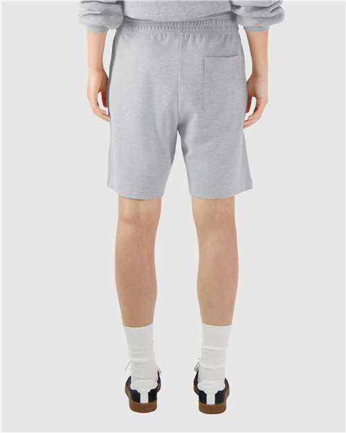 Heather Grey Pique Unisex Gym Shorts - 2PQ