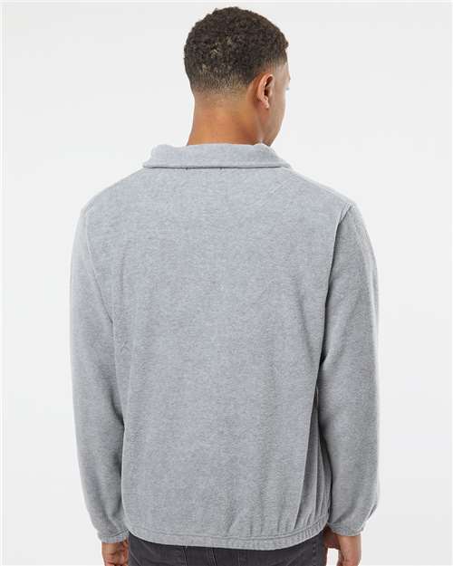 Heather Grey Polar Fleece Full-Zip Jacket - 3062