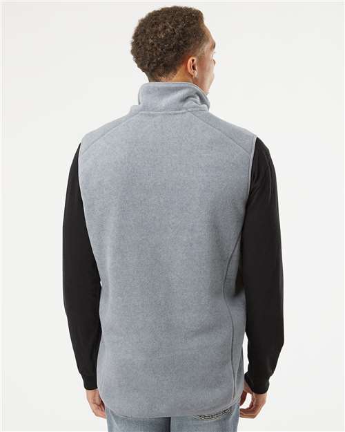 Heather Grey Polar Fleece Vest - 3012