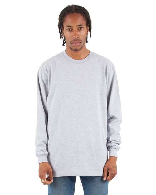 Heather Grey Tall Max Heavyweight Long Sleeve T-Shirt - SHMHLST