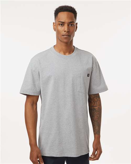 Heather Grey Traditional Heavyweight T-Shirt - WS50-D