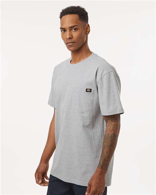 Heather Grey Traditional Heavyweight T-Shirt - WS50-D