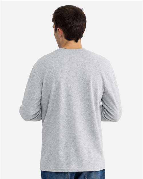 Heather Grey Unisex Ideal Thermal Long Sleeve T-Shirt - 8211