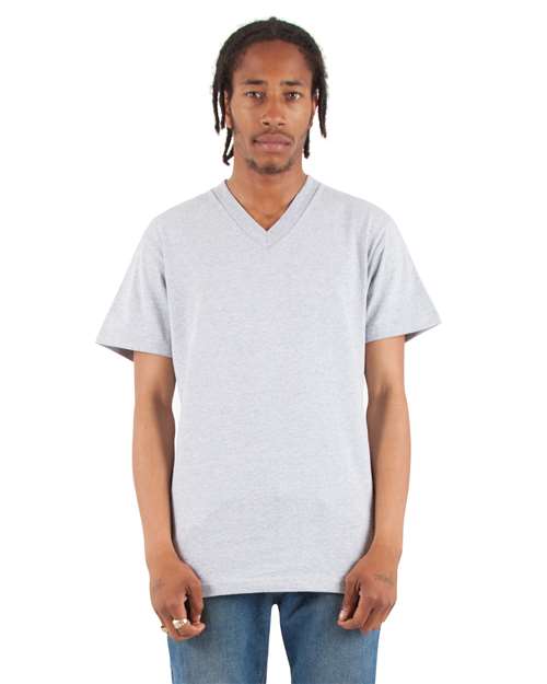 Heather Grey V-Neck T-Shirt - SHVEE