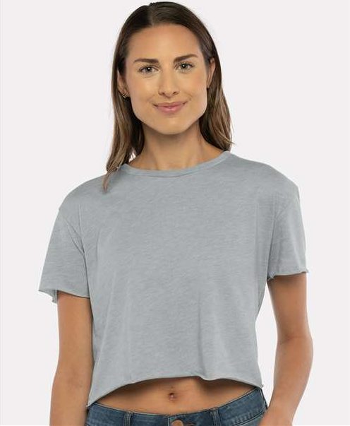 Heather Grey Women's Festival Crop Top - 5080