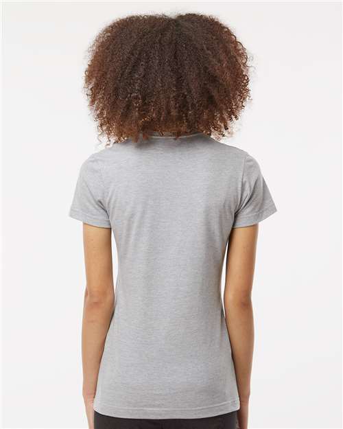 Heather Grey Women's Fine Jersey Classic Fit T-Shirt - 216
