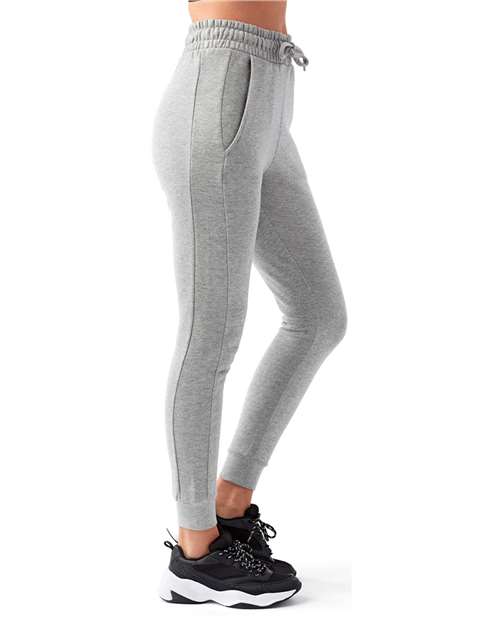 Heather Grey Women's Fitted Maria Joggers - TD055