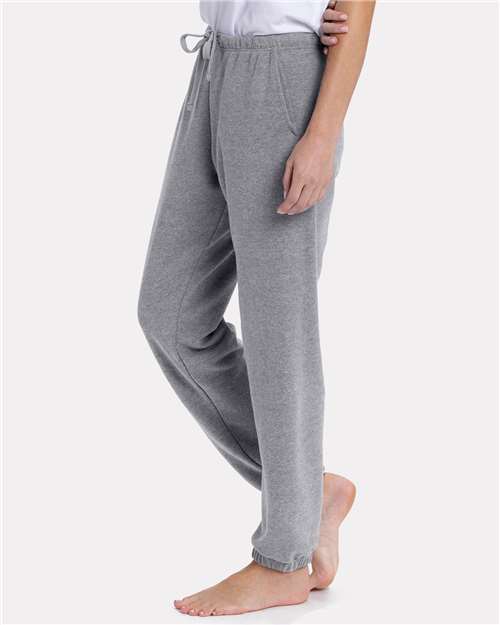 Heather Grey Women's Laguna Sueded Sweatpants - 9884