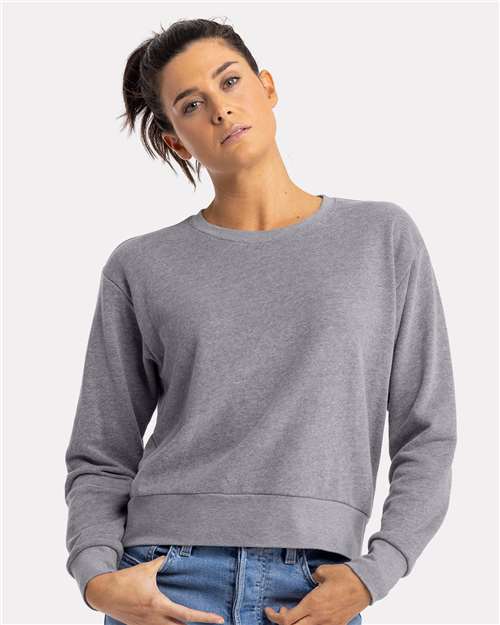 Heather Grey Women's Laguna Sueded Sweatshirt - 9084