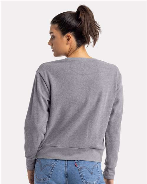 Heather Grey Women's Laguna Sueded Sweatshirt - 9084