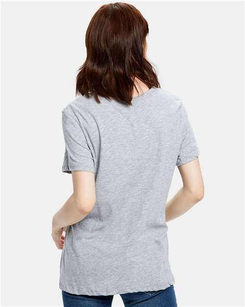 Heather Grey Women's Loose Fit Boyfriend Tee - US115