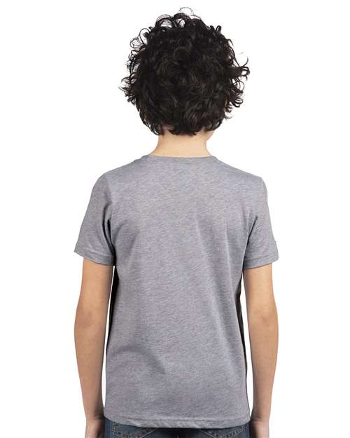 Heather Grey Youth Cotton T-Shirt - 3310
