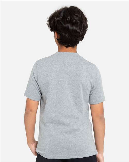 Heather Grey Youth Epic Cotton T-Shirt - T1000B