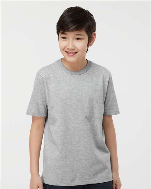 Heather Grey Youth Heavyweight Jersey T-Shirt - 295