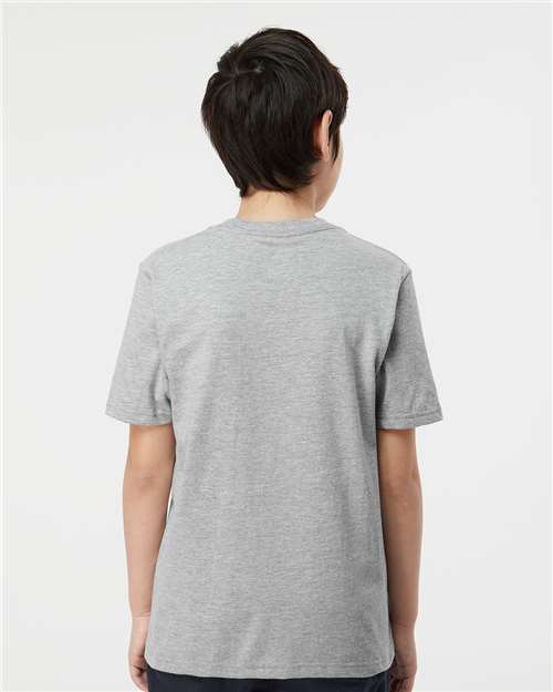 Heather Grey Youth Heavyweight Jersey T-Shirt - 295