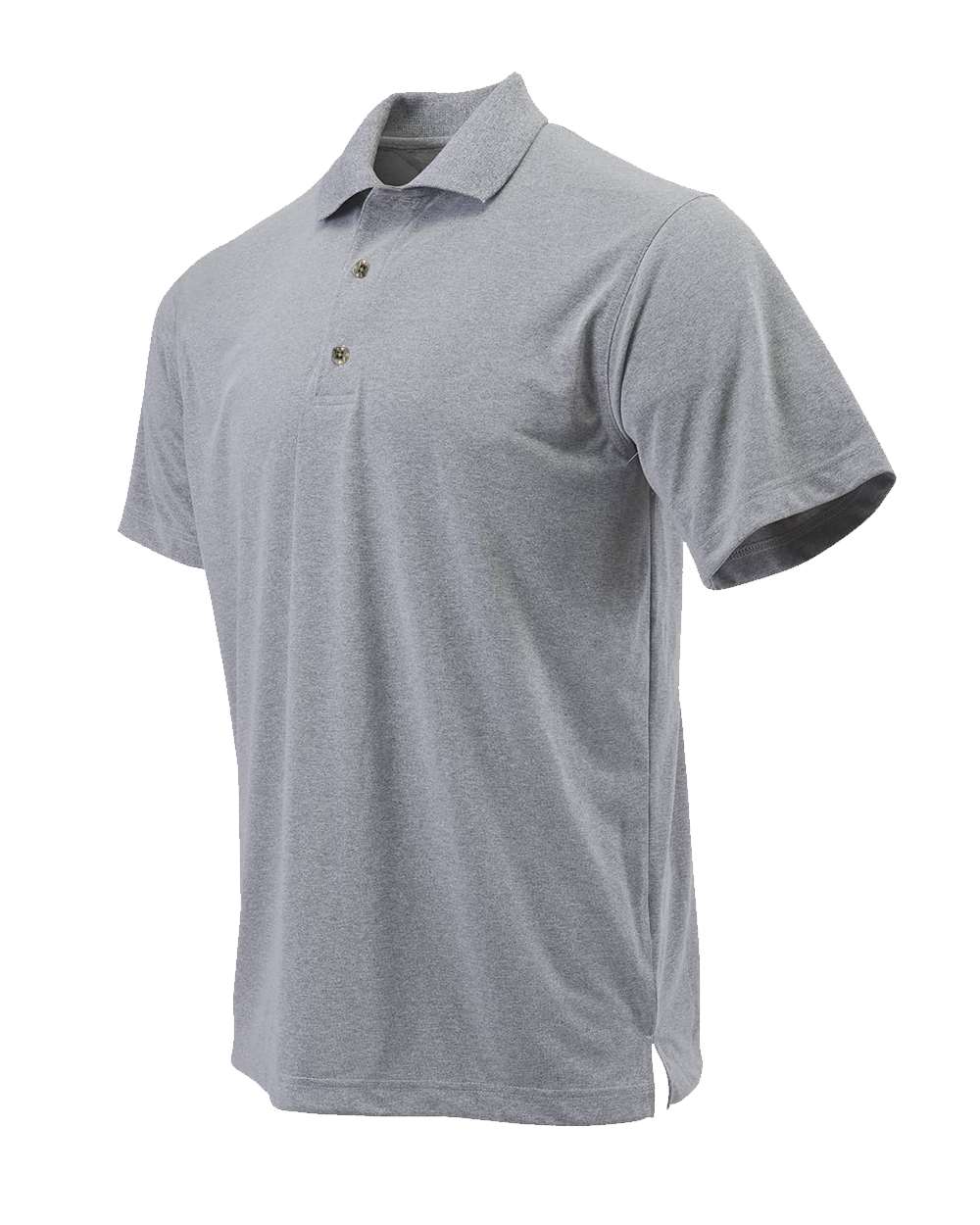 Heather Grey Youth Saratoga Performance Mini Mesh Polo - 108Y