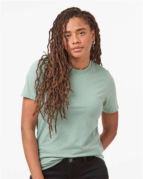 Heather Light Sage Combed CVC T-Shirt - 602CVC