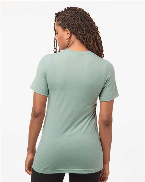 Heather Light Sage Combed CVC T-Shirt - 602CVC