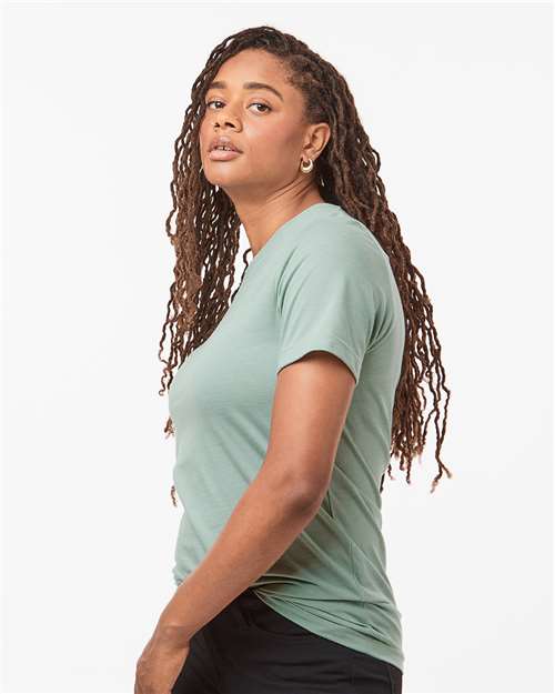 Heather Light Sage Combed CVC T-Shirt - 602CVC