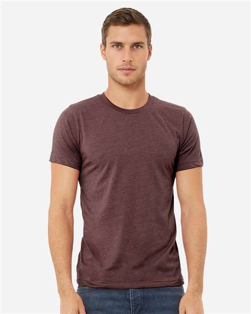Heather Maroon CVC Jersey Tee - 3001CVC