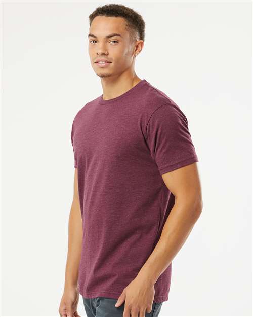 Heather Maroon CVC T-Shirt - 6210