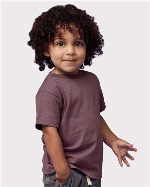 Heather Maroon Toddler Jersey Tee - 3001T