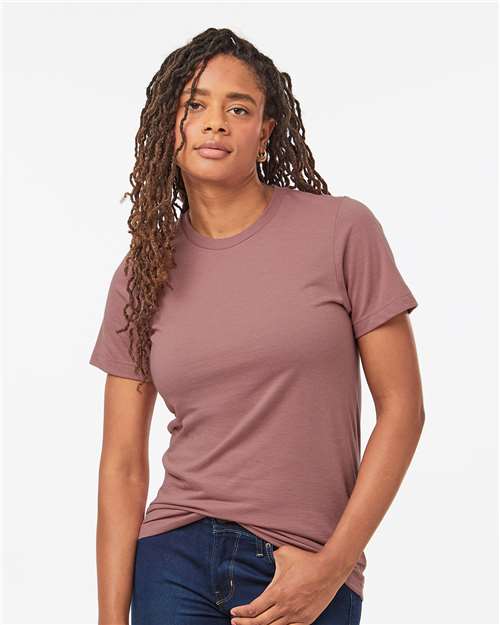 Heather Mauve Combed CVC T-Shirt - 602CVC