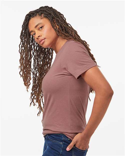 Heather Mauve Combed CVC T-Shirt - 602CVC