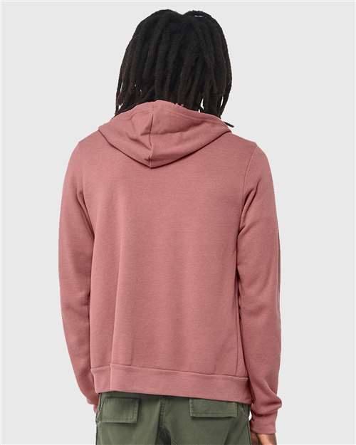 Heather Mauve Sponge Fleece Full-Zip Hoodie - 3739