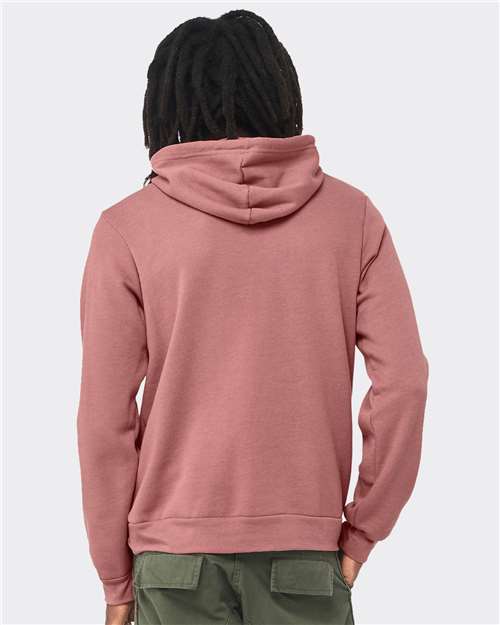Heather Mauve Sponge Fleece Hoodie - 3719
