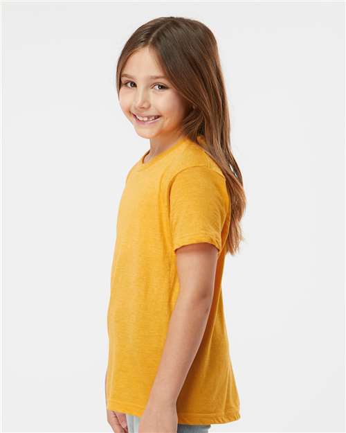 Heather Mellow Yellow Youth Fine Jersey T-Shirt - 235