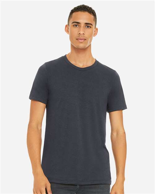 Heather Midnight Navy CVC Jersey Tee - 3001CVC