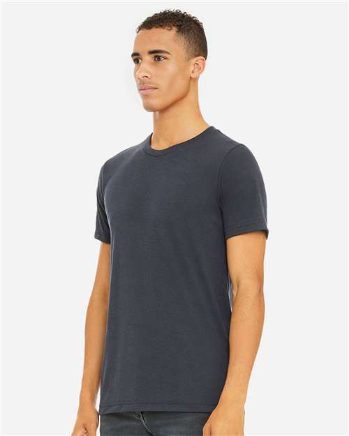 Heather Midnight Navy CVC Jersey Tee - 3001CVC
