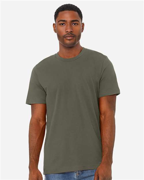 Heather Military Green CVC Jersey Tee - 3001CVC