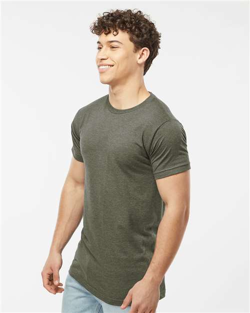 Heather Military Green Fine Jersey T-Shirt - 202